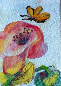 "Butterfly Attraction" by Mary Lou Lindroth, Rockton IL - Watercolor - SOLD